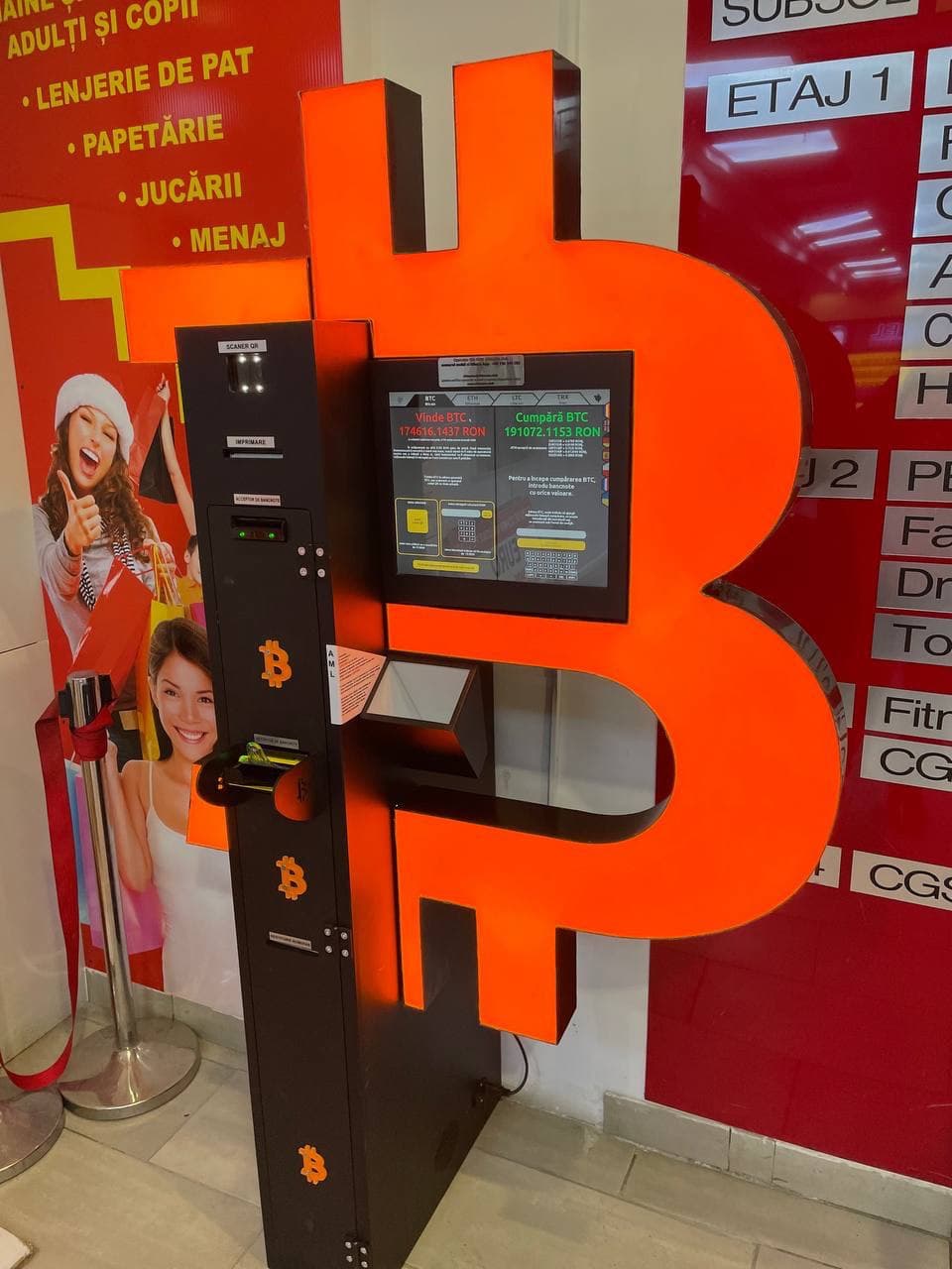 Bancomat Bitcoin în Winmarkt Galați fotografia numărul 1